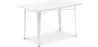 Mesa de Comedor Rectangular - Diseño Industrial - Metal Blanco - Ashi  image 9