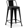 Taburete de Bar con Respaldo - Diseño Industrial - 60cm - New Edition - Stylix  image 9