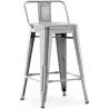 Taburete de Bar con Respaldo - Diseño Industrial - 60cm - New Edition - Stylix  image 9