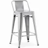 Taburete de Bar con Respaldo - Diseño Industrial - 60cm - New Edition - Stylix  image 9