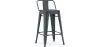Taburete de Bar con Respaldo - Diseño Industrial - 60cm - New Edition - Stylix  image 9