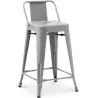 Taburete de Bar con Respaldo - Diseño Industrial - 60cm - New Edition - Stylix  image 9