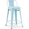 Taburete de Bar con Respaldo - Diseño Industrial - 60cm - New Edition - Stylix  image 9