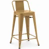 Taburete de Bar con Respaldo - Diseño Industrial - 60cm - New Edition - Stylix  image 9