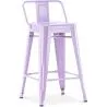 Taburete de Bar con Respaldo - Diseño Industrial - 60cm - New Edition - Stylix  image 9