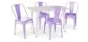 Pack  Mesa de Comedor y 4 Sillas de Comedor Diseño Industrial - New Edition-  Bistrot Stylix image 9