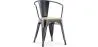Silla de Comedor con Reposabrazos - Diseño Industrial - Madera y Acero - Nueva Edición - Stylix image 9