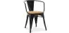 Silla de Comedor con Reposabrazos - Diseño Industrial - Madera y Acero - Nueva Edición - Stylix image 9