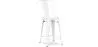 Taburete de Bar con Respaldo - Diseño Industrial - 60cm - New Edition - Stylix  image 9