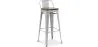 Taburete de Bar - Diseño Industrial - Madera y Acero - 76cm - Stylix  image 9
