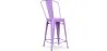 Taburete de Bar con Respaldo - Diseño Industrial  - 60cm - Stylix  image 9