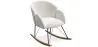 Sillón Mecedora con reposabrazos - Tapizado en Tela Bouclé - Freia image 9