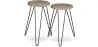 Pack de 2 Mesas Auxiliares - Diseño Industrial - Madera y Metal - Hairpin  image 9