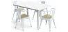 Pack Mesa de Comedor y 4 Sillas de Comedor con Reposabrazos Diseño Industrial - New Edition- Bistrot Stylix image 9