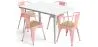 Pack Mesa de Comedor y 4 Sillas de Comedor con Reposabrazos Diseño Industrial - New Edition- Bistrot Stylix image 9