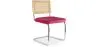 Silla de Comedor - Tapizada en Terciopelo - Madera y Ratán - Martha image 9