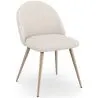Silla De Comedor - Tapizado en Tela Bouclé - Diseño Escandinavo - Evelyne image 9