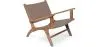 Sillón de Salón con Reposabrazos  - Sillón de diseño Boho Bali - Madera y Cuero - Recia image 9