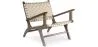 Sillón de Salón con Reposabrazos - Sillón de diseño Boho Bali - Madera y Lino - Recia image 9