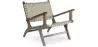 Sillón de Salón con Reposabrazos - Sillón de diseño Boho Bali - Madera y Lino - Recia image 9