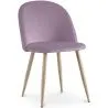 Silla de Comedor - Tapizada en Terciopelo - Estilo Escandinavo - Evelyne image 9
