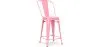 Taburete de Bar con Respaldo - Diseño Industrial  - 60cm - Stylix  image 9