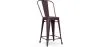 Taburete de Bar con Respaldo - Diseño Industrial  - 60cm - Stylix  image 9