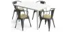 Pack Mesa de Comedor y 4 Sillas de Comedor con Reposabrazos Diseño Industrial - New Edition- Bistrot Stylix image 9