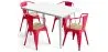 Pack Mesa de Comedor y 4 Sillas de Comedor con Reposabrazos Diseño Industrial - New Edition- Bistrot Stylix image 9