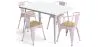 Pack Mesa de Comedor y 4 Sillas de Comedor con Reposabrazos Diseño Industrial - New Edition- Bistrot Stylix image 9