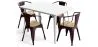 Pack Mesa de Comedor y 4 Sillas de Comedor con Reposabrazos Diseño Industrial - New Edition- Bistrot Stylix image 9