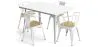 Pack Mesa de Comedor y 4 Sillas de Comedor con Reposabrazos Diseño Industrial - New Edition- Bistrot Stylix image 9