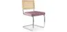 Silla de Comedor - Tapizada en Terciopelo - Madera y Ratán - Martha image 9