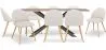 Pack Mesa de Comedor Diseño Industrial de Madera  (200cm)  & 8 Sillas de Comedor Tapizadas en Bouclé - Evelyne image 9