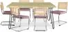 Pack Mesa de Comedor Diseño Industrial 150cm & 6 Sillas de Comedor de Ratán - Tapizado en Terciopelo - Martha image 9