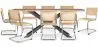 Pack Mesa de Comedor Diseño Industrial de Madera (200cm)  & 8 Sillas de Comedor de Ratán - Bruna image 9
