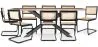 Pack Mesa de Comedor Diseño Industrial de Madera  (200cm) & 8 Sillas de Comedor de Ratán - Bastral image 9