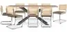Pack Mesa de Comedor Diseño Industrial de Madera (200cm)  & 8 Sillas de Comedor de Ratán - Tapizado en Terciopelo - Martha image 9