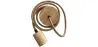 Cable Lámpara Colgante en yute y madera- 200cm - Hanz image 9