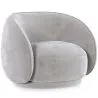 Sillón Curvo Tapizado en Terciopelo - Butaca - Cally image 9