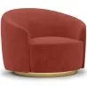 Sillón de Diseño Curvo - Tapizado en Terciopelo - Herina image 9
