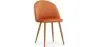 Silla De Comedor - Tapizada En Terciopelo - Respaldo con Patrón - Evelyne image 9