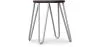 Taburete Hairpin - 42cm - Madera oscura y metal  image 9