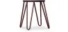 Taburete Hairpin - 42cm - Madera oscura y metal  image 9