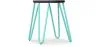 Taburete Hairpin - 42cm - Madera oscura y metal  image 9
