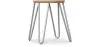 Taburete Hairpin - 42cm - Madera clara y metal image 9