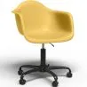 Silla De Oficina Con Reposabrazos - Silla De Escritorio Con Ruedas - Weston Estructura Negra image 9