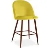 Taburete Tapizado en Terciopelo - Diseño Escandinavo - 66cm - Evelyne image 9