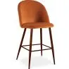 Taburete Tapizado en Terciopelo - Diseño Escandinavo - 66cm - Evelyne image 9