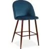 Taburete Tapizado en Terciopelo - Diseño Escandinavo - 66cm - Evelyne image 9